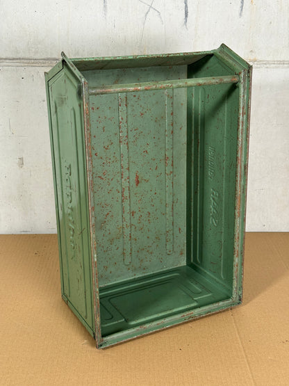 Original Vintage Metallkiste – Industrie Design – Patina Stufe 2 (Deutlich)